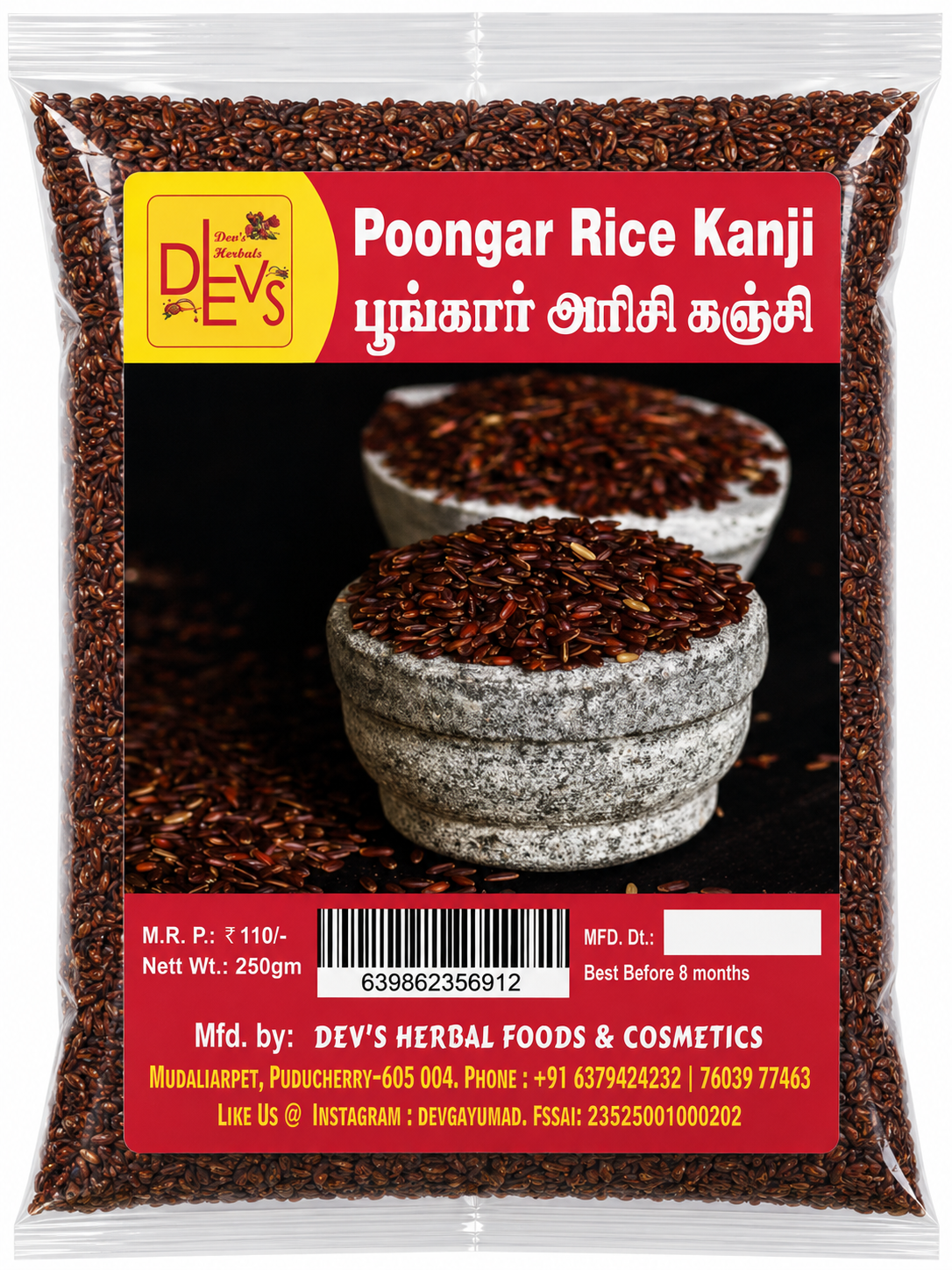 Poongar Rice Kanji Mix